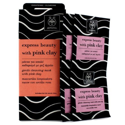 Маска Apivita (Апивита) Express Beauty для деликатной очистки с розовой глиной 2х8 мл в аптеке - фото №1 Маска Apivita (Апивита) Express Beauty для деликатной очистки с розовой глиной 2х8 мл в аптеке