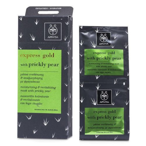 Маска Apivita (Апивита) Express Gold для увлажнение/оздоровления с опунцией 2х8 мл ADD - фото №1 Маска Apivita (Апивита) Express Gold для увлажнение/оздоровления с опунцией 2х8 мл ADD