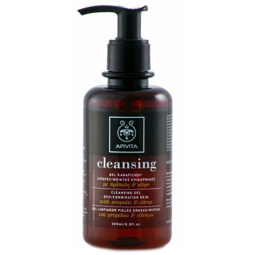 Гель Apivita (Апивита) Cleansing Очищающий для жирной/комбинированной кожи с прополисом и цитрусом 200 мл фото - фото №1 Гель Apivita (Апивита) Cleansing Очищающий для жирной/комбинированной кожи с прополисом и цитрусом 200 мл фото