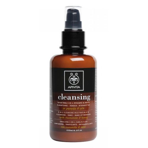 Молочко Apivita (Апивита) Cleansing 3 в 1 очищающее для лица/глаз с медом и ромашкой 200 мл в городе Одесса : цены, характеристики. - фото №1 Молочко Apivita (Апивита) Cleansing 3 в 1 очищающее для лица/глаз с медом и ромашкой 200 мл в городе Одесса : цены, характеристики.