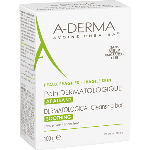 Мило A-Derma (А-Дерма) дерматологічне на основі вівса Реальба для подразненої шкіри 100 г в Україні - фото №1 Мило A-Derma (А-Дерма) дерматологічне на основі вівса Реальба для подразненої шкіри 100 г в Україні