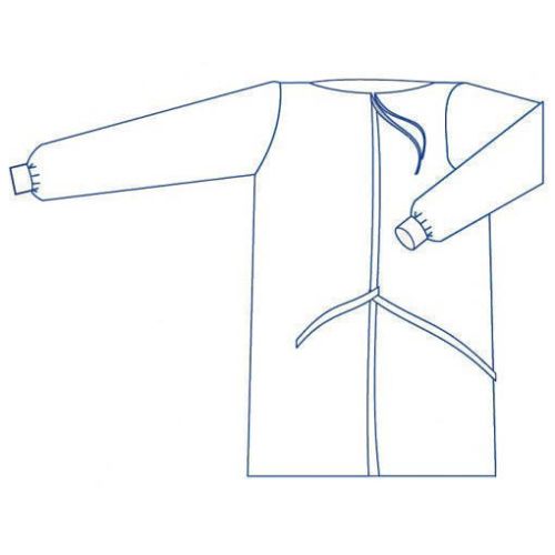 Халат медицинский (хирургический) на завязках довжин.130см (г. 50-52 (L) в интернет-аптеке - фото №1 Халат медицинский (хирургический) на завязках довжин.130см (г. 50-52 (L) в интернет-аптеке