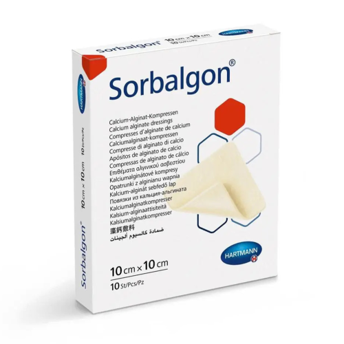 Пов'язка Sorbalgon стерильна 10 х 10 см №1 в місті Харків : ціни, характеристика. - фото №1 Пов'язка Sorbalgon стерильна 10 х 10 см №1 в місті Харків : ціни, характеристика.
