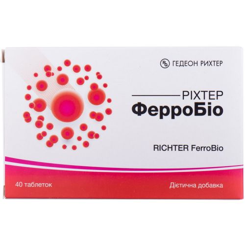 Рихтер ФерроБио таблетки №40 в интернет-аптеке - фото №1 Рихтер ФерроБио таблетки №40 в интернет-аптеке