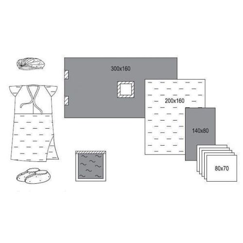 Комплект покрытий операционный для кесарева сечения №7 в аптеке - фото №1 Комплект покрытий операционный для кесарева сечения №7 в аптеке