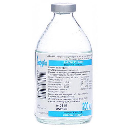 Дарроу розчин для інфузій 200 мл в місті Одеса : ціни, характеристика. - фото №1 Дарроу розчин для інфузій 200 мл в місті Одеса : ціни, характеристика.