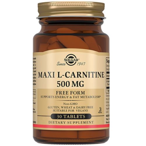 Solgar (Солгар) L-Carnitine (L-Карнитин) 500 мг таблетки №30 купить - фото №1 Solgar (Солгар) L-Carnitine (L-Карнитин) 500 мг таблетки №30 купить