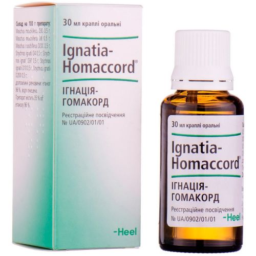Игнация-гомакорд капли оральные 30 мл купить - фото №1 Игнация-гомакорд капли оральные 30 мл купить