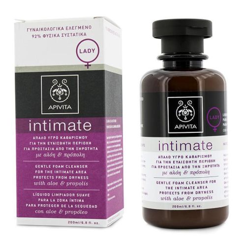 Пенка Apivita (Апивита) Intimate Защита от сухости для интимной гигиены с алоэ и прополисом 200 мл в интернет-аптеке - фото №1 Пенка Apivita (Апивита) Intimate Защита от сухости для интимной гигиены с алоэ и прополисом 200 мл в интернет-аптеке