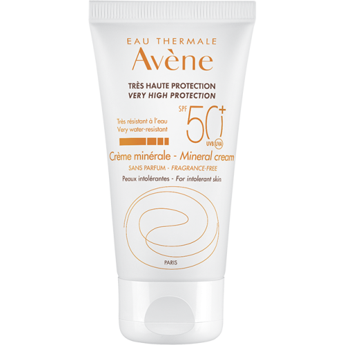 Солнцезащитный крем Avene (Авене) минеральный SPF50+ для чрезмерно чувствительной кожи 50 мл купить - фото №1 Солнцезащитный крем Avene (Авене) минеральный SPF50+ для чрезмерно чувствительной кожи 50 мл купить