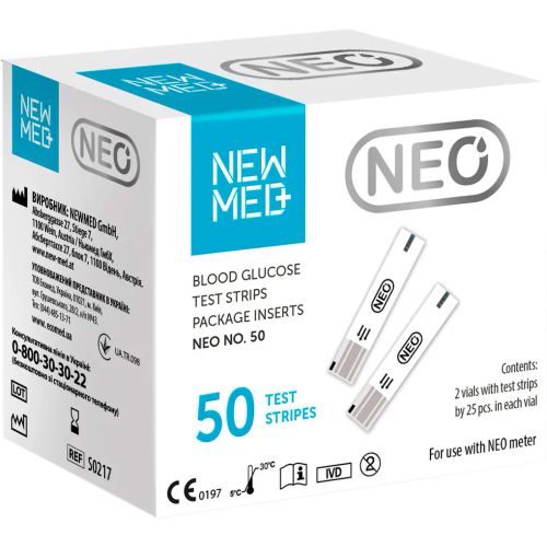 Тест-смужки Neo №50 замовити - фото №1 Тест-смужки Neo №50 замовити