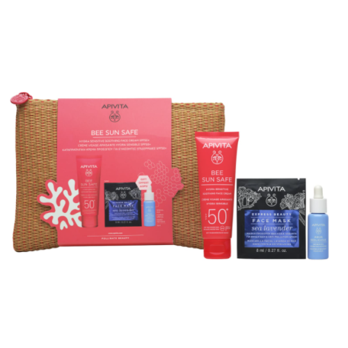 Набір Apivita (Апівіта) Bee Sun Safe захист з сонцезахисним заспокійливим кремом для обличчя SPF50+ в інтернет-аптеці - фото №1 Набір Apivita (Апівіта) Bee Sun Safe захист з сонцезахисним заспокійливим кремом для обличчя SPF50+ в інтернет-аптеці