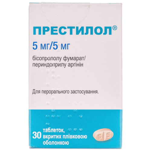 Престилол 5 мг/5 мг таблетки №30 заказать - фото №1 Престилол 5 мг/5 мг таблетки №30 заказать