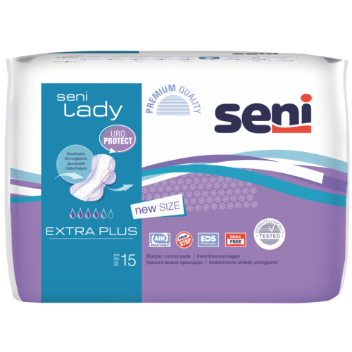 Прокладки урологічні Seni Lady Extra Plus №15 ADD - фото №1 Прокладки урологічні Seni Lady Extra Plus №15 ADD