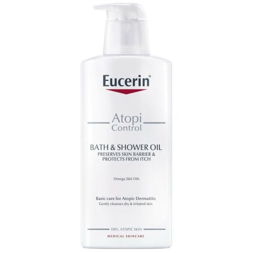Масло Eucerin (Юцерин) AtopiControl очищающее для атопической кожи тела 400 мл в аптеке - фото №1 Масло Eucerin (Юцерин) AtopiControl очищающее для атопической кожи тела 400 мл в аптеке