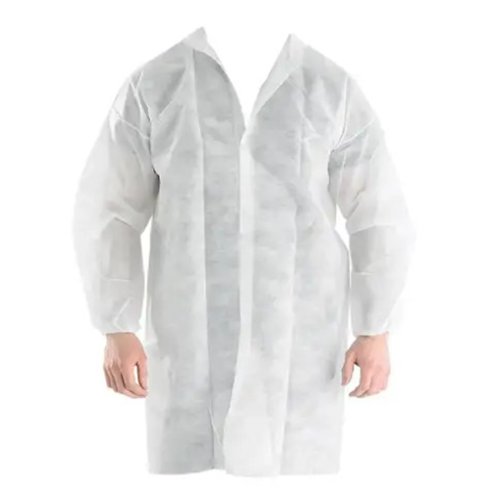 Халат медицинский для посетителей нестерильный белый р.XL в интернет-аптеке - фото №1 Халат медицинский для посетителей нестерильный белый р.XL в интернет-аптеке