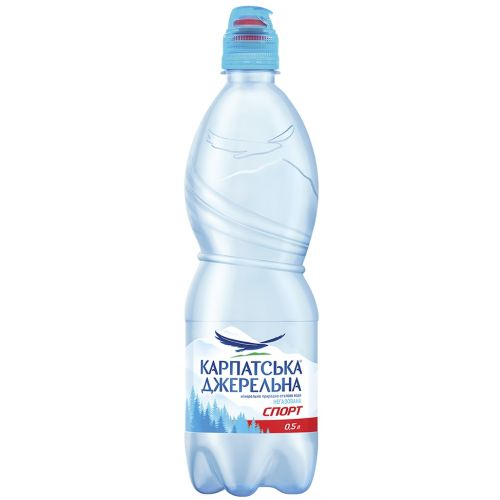 Минеральная вода Карпатська Джерельна Спорт, с дозатором негазированная 0,5 л в интернет-аптеке - фото №1 Минеральная вода Карпатська Джерельна Спорт, с дозатором негазированная 0,5 л в интернет-аптеке