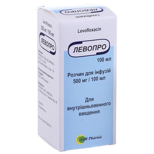 Левопро 500 мг/100 мл раствор для инфузий 100 мл ADD - фото №1 Левопро 500 мг/100 мл раствор для инфузий 100 мл ADD