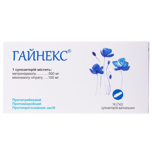 Гайнекс суппозитории вагнальные №14 цена - фото №1 Гайнекс суппозитории вагнальные №14 цена