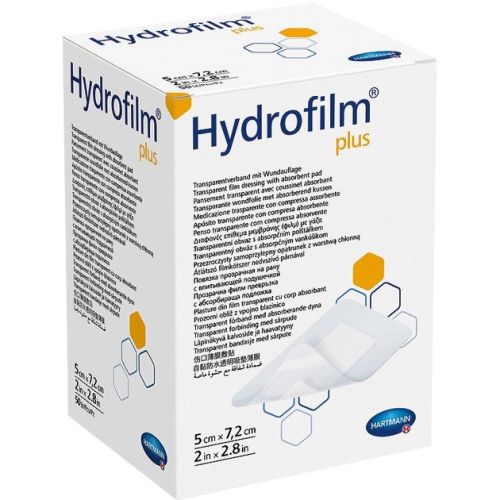 Повязка пленочная Hydrofilm Plus прозрачная с абсорбирующей подушечкой, 5 см х 7,2 см №30 купить - фото №1 Повязка пленочная Hydrofilm Plus прозрачная с абсорбирующей подушечкой, 5 см х 7,2 см №30 купить