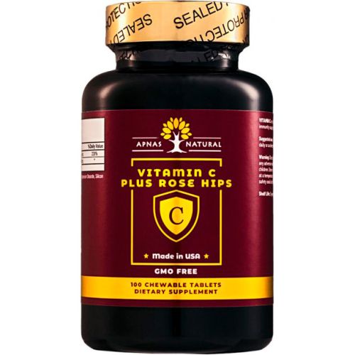 Apnas Natural (Апнас Натурал) Вітамін С з екстрактом шипшини таблетки №100 в місті Львів : ціни, характеристика. - фото №1 Apnas Natural (Апнас Натурал) Вітамін С з екстрактом шипшини таблетки №100 в місті Львів : ціни, характеристика.