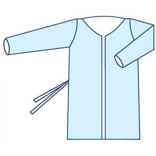 Халат медицинский стер. р.M (46-48) 115см на завяз.д/пос.Славна цена - фото №1 Халат медицинский стер. р.M (46-48) 115см на завяз.д/пос.Славна цена