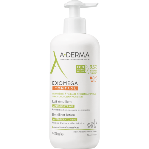 Молочко-эмолент A-Derma (А-Дерма) Exomega Control 400 мл цена - фото №1 Молочко-эмолент A-Derma (А-Дерма) Exomega Control 400 мл цена