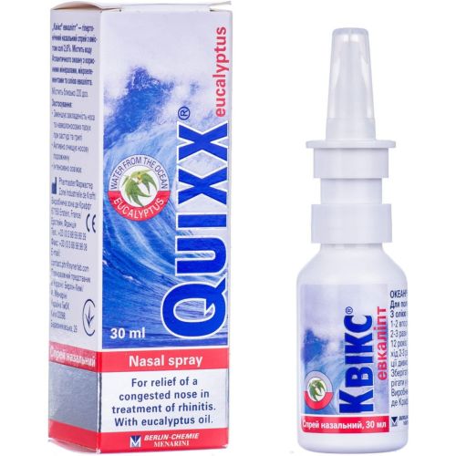Квикс эвкалипт спрей назальный 30 мл ADD - фото №1 Квикс эвкалипт спрей назальный 30 мл ADD