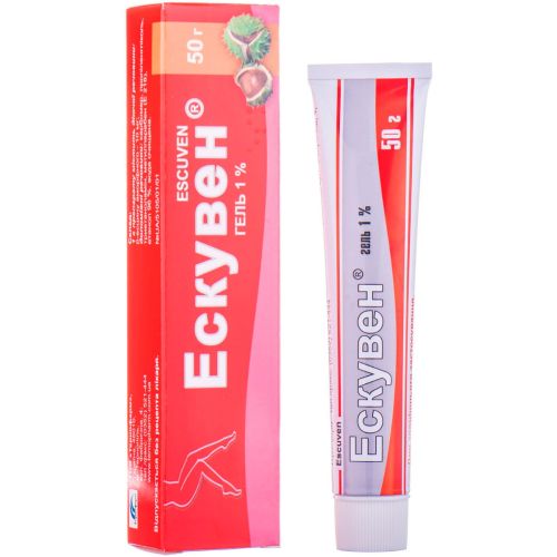 Ескувен 1% гель 50 г купити - фото №1 Ескувен 1% гель 50 г купити