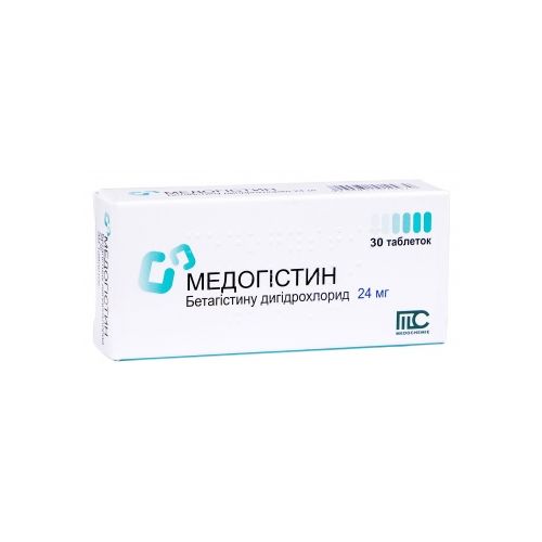 Медогістин 24 мг таблетки №30 в місті Одеса : ціни, характеристика. - фото №1 Медогістин 24 мг таблетки №30 в місті Одеса : ціни, характеристика.