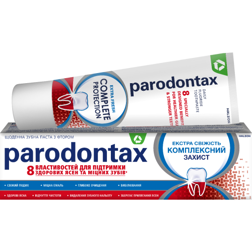 Зубна паста Parodontax Комплексний захист Екстра Свіжість 75 мл недорого - фото №1 Зубна паста Parodontax Комплексний захист Екстра Свіжість 75 мл недорого