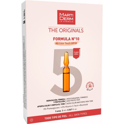 Набір Martiderm (Мартідерм) Формула №10 HD Color Touch SPF 30, ампули №5 ціна - фото №1 Набір Martiderm (Мартідерм) Формула №10 HD Color Touch SPF 30, ампули №5 ціна