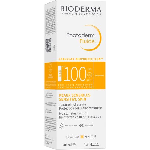 Флюїд Bioderma (Біодерма) Photoderm Fluide МАХ SPF 100 сонцезахисний для обличчя, 40 мл в інтернет-аптеці - фото №1 Флюїд Bioderma (Біодерма) Photoderm Fluide МАХ SPF 100 сонцезахисний для обличчя, 40 мл в інтернет-аптеці