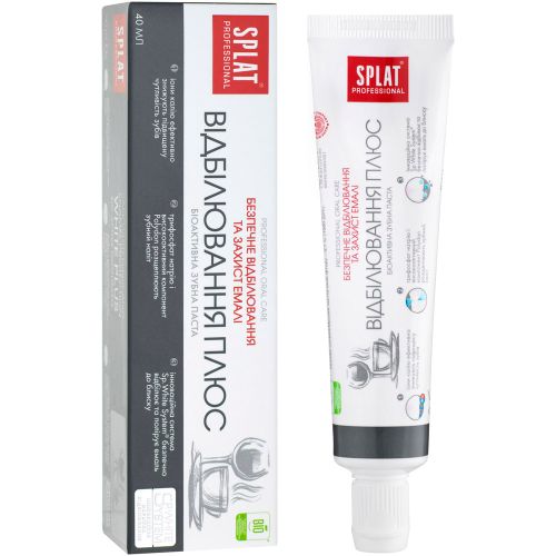 Зубна паста Splat Professional Відбілювання плюс 40 мл в місті Одеса : ціни, характеристика. - фото №1 Зубна паста Splat Professional Відбілювання плюс 40 мл в місті Одеса : ціни, характеристика.