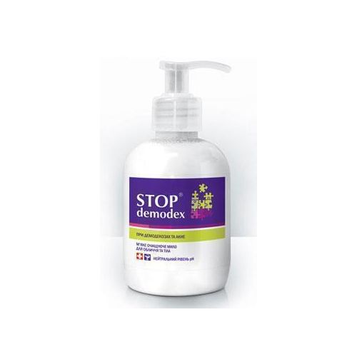 Мыло Stop Demodex 270 мл в аптеке - фото №1 Мыло Stop Demodex 270 мл в аптеке