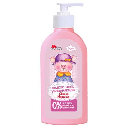 Мыло жидкое Pink Elephant (Пинк Элефант) Свинка Маринка увлажняющая 250 мл заказать - фото №1 Мыло жидкое Pink Elephant (Пинк Элефант) Свинка Маринка увлажняющая 250 мл заказать
