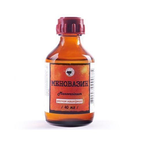 Меновазин раствор 40 мл в Украине - фото №1 Меновазин раствор 40 мл в Украине