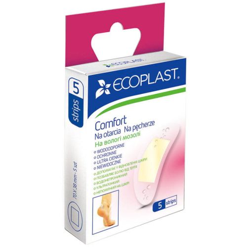 Набір медичних пластирів Ecoplast Comfort на вологі мозолі, 5 шт. в місті Запоріжжя : ціни, характеристика. - фото №1 Набір медичних пластирів Ecoplast Comfort на вологі мозолі, 5 шт. в місті Запоріжжя : ціни, характеристика.