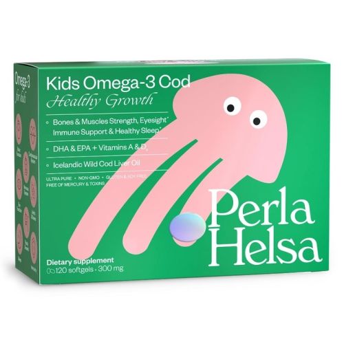 Perla Helsa (Перла Хелса) Kids (Кидс) Омега-3 из Трески с витаминами А и D3 капсулы №120 в городе Одесса : цены, характеристики. - фото №1 Perla Helsa (Перла Хелса) Kids (Кидс) Омега-3 из Трески с витаминами А и D3 капсулы №120 в городе Одесса : цены, характеристики.