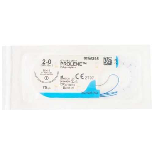 Пролен 2-0 колюча голка 31,1 мм 75 см 1/2 кола блакитний в Дніпрі : ціни, характеристика. - фото №1 Пролен 2-0 колюча голка 31,1 мм 75 см 1/2 кола блакитний в Дніпрі : ціни, характеристика.