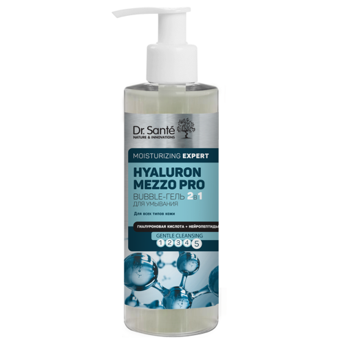 Bubble-гель Dr.Sante (Доктор Санте) Hyaluron Mezzo Pro для умывания 2 в 1 200 мл недорого - фото №1 Bubble-гель Dr.Sante (Доктор Санте) Hyaluron Mezzo Pro для умывания 2 в 1 200 мл недорого