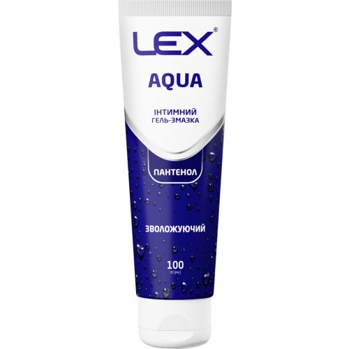 Гель-смазка Lex Aqua увлажняющий с пантенолом, 100 мл цена - фото №1 Гель-смазка Lex Aqua увлажняющий с пантенолом, 100 мл цена