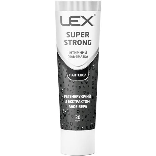 Гель-смазка Lex Super Strong регенерирующий Алоэ вера и пантенол, 30 мл недорого - фото №1 Гель-смазка Lex Super Strong регенерирующий Алоэ вера и пантенол, 30 мл недорого