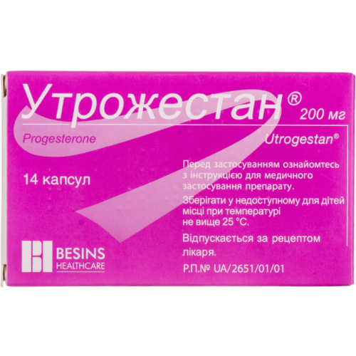 Утрожестан 200 мг капсулы №14 в интернет-аптеке - фото №1 Утрожестан 200 мг капсулы №14 в интернет-аптеке