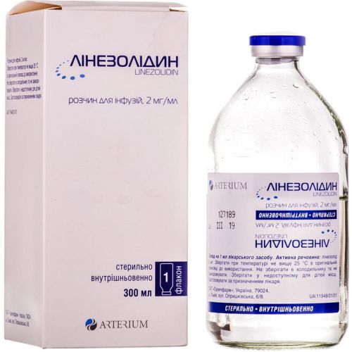 Линезолидин 2 мг/мл раствор для инфузий 300 мл №1 в городе Одесса : цены, характеристики. - фото №1 Линезолидин 2 мг/мл раствор для инфузий 300 мл №1 в городе Одесса : цены, характеристики.