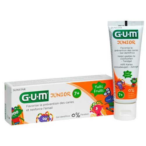 Зубная паста-гель Gum Junior Tutti Frutti 50 мл цена - фото №1 Зубная паста-гель Gum Junior Tutti Frutti 50 мл цена