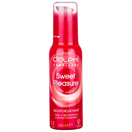 Гель-смазка Dolphi Sweet Pleasure с ароматом клубники 100 мл в интернет-аптеке - фото №1 Гель-смазка Dolphi Sweet Pleasure с ароматом клубники 100 мл в интернет-аптеке