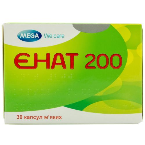 Энат 200 капсулы мягкие 200 Ме №30 в интернет-аптеке - фото №1 Энат 200 капсулы мягкие 200 Ме №30 в интернет-аптеке