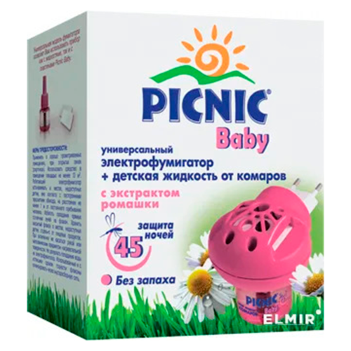 Фумігатор Picnic Baby рідина 30 мл в місті Одеса : ціни, характеристика. - фото №1 Фумігатор Picnic Baby рідина 30 мл в місті Одеса : ціни, характеристика.