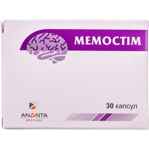 Мемостім капсули №30 в аптеці - фото №1 Мемостім капсули №30 в аптеці